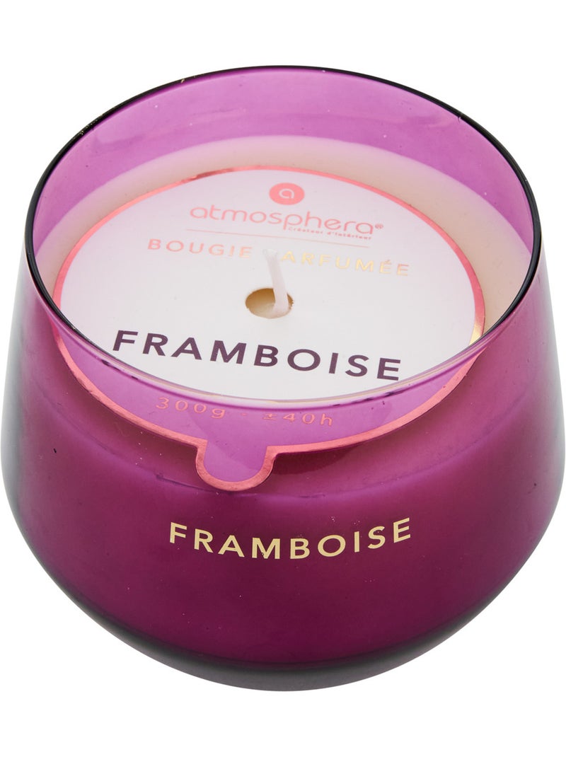 Bougie parfumée 300g pot en verre coloré GLOWY Violet - Kiabi