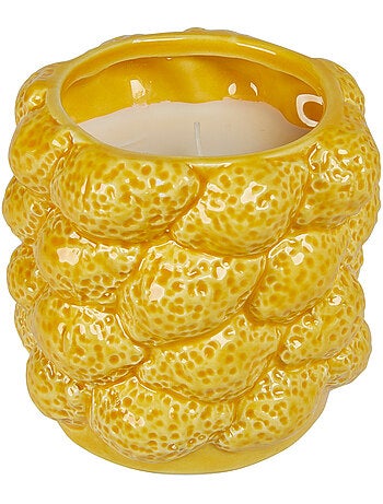 Bougie parfumée 4 mèches pot en céramique citrons YUCATAN
