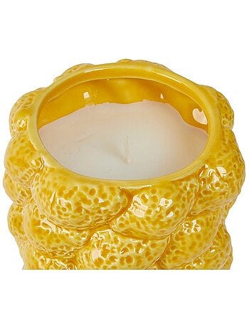Bougie parfumée 4 mèches pot en céramique citrons YUCATAN