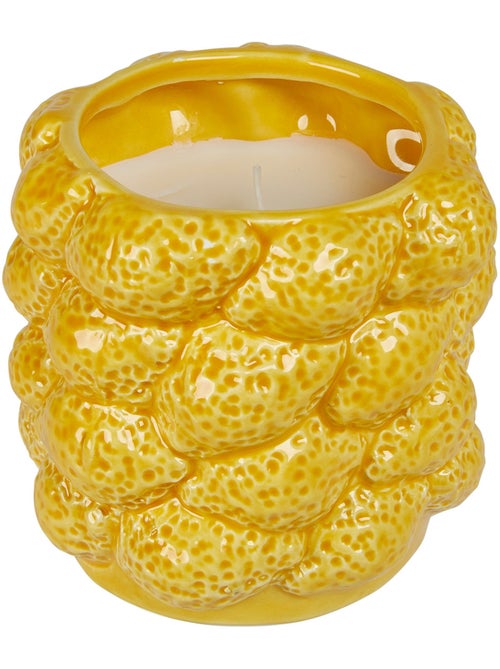 Bougie parfumée 4 mèches pot en céramique citrons YUCATAN - Kiabi