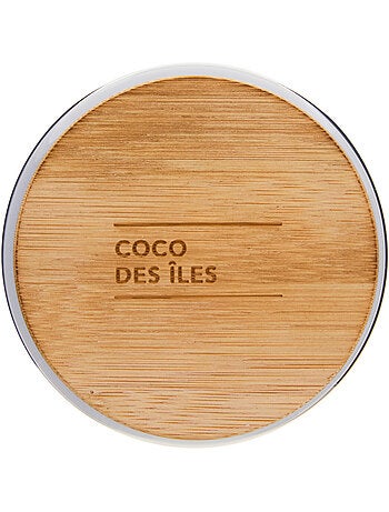 Bougie parfumée 435g pot en verre à couvercle bambou VIKY