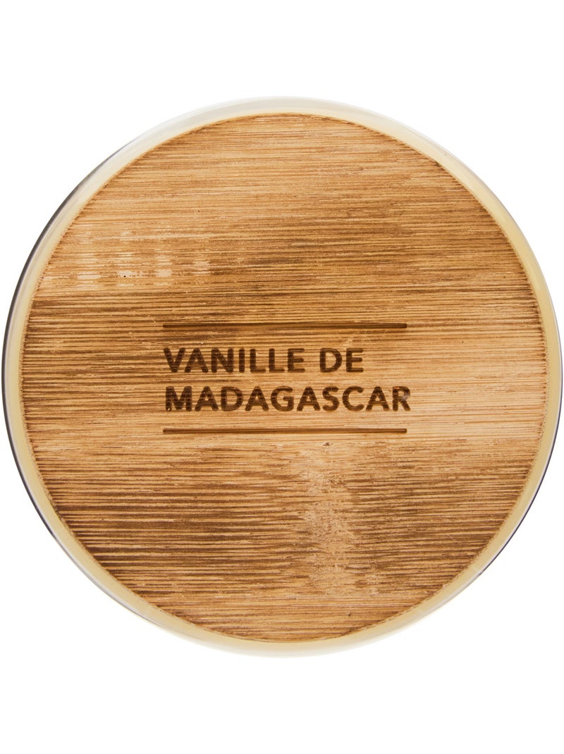 Bougie parfumée 435g pot en verre à couvercle bambou VIKY Jaune - Kiabi