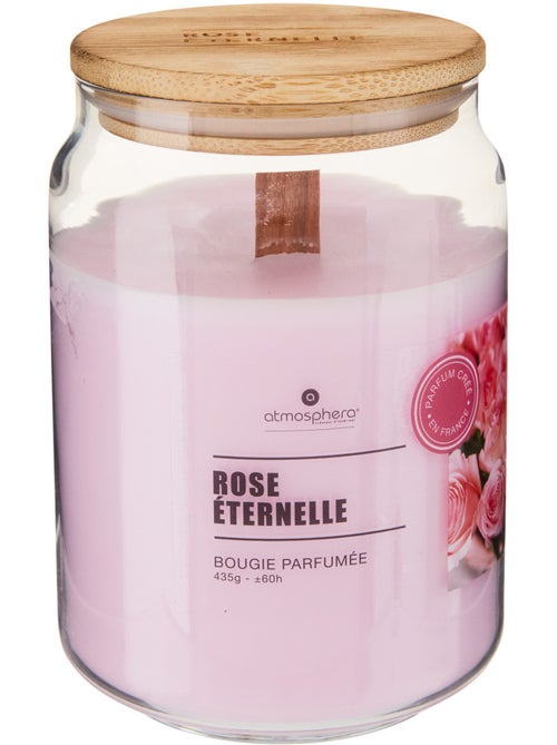 Bougie parfumée 435g pot en verre à couvercle bambou VIKY - Kiabi Bougie parfumée 435g pot en verre à couvercle bambou VIKY - Kiabi
