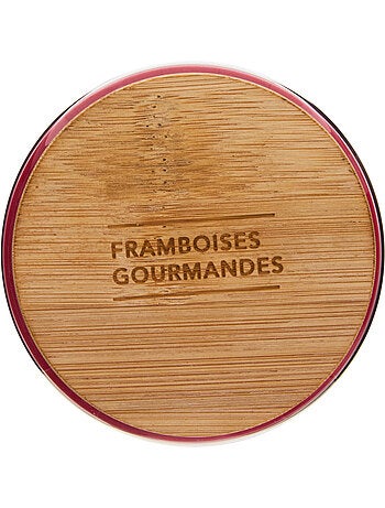 Bougie parfumée 435g pot en verre à couvercle bambou VIKY