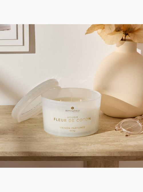 Bougie parfumée 440g pot en verre à couvercle GLOWY - Kiabi