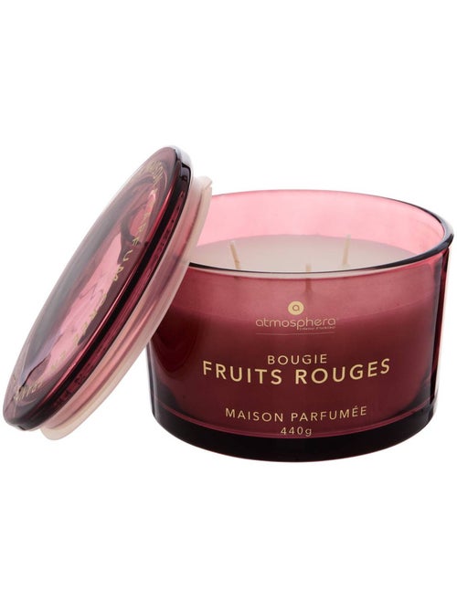 Bougie parfumée 440g pot en verre à couvercle GLOWY - Kiabi