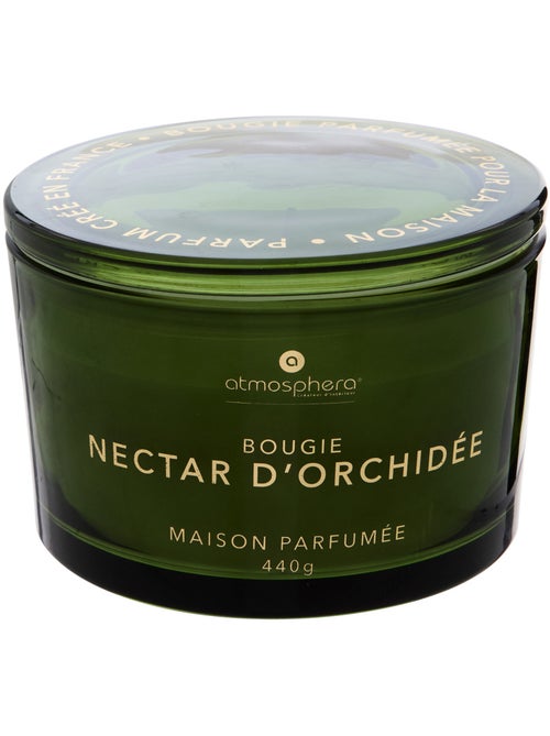 Bougie parfumée 440g pot en verre à couvercle GLOWY - Kiabi