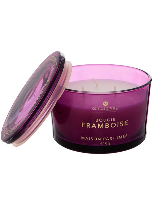 Bougie parfumée 440g pot en verre à couvercle GLOWY - Kiabi