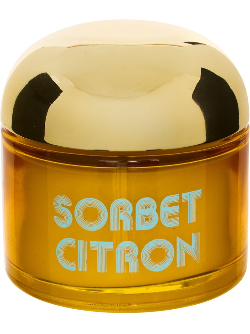 Bougie parfumée 50g pot en verre coloré SORBET Jaune - Kiabi
