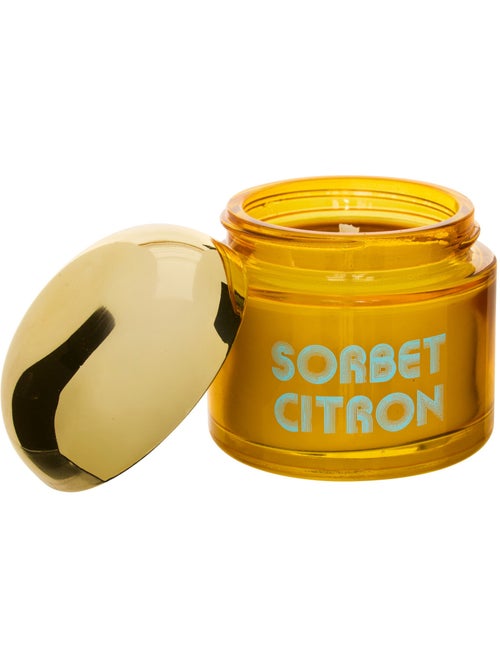 Bougie parfumée 50g pot en verre coloré SORBET - Kiabi