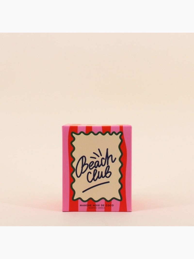 Bougie parfumée 510g "Beach club", boite cadeau Rose - Kiabi