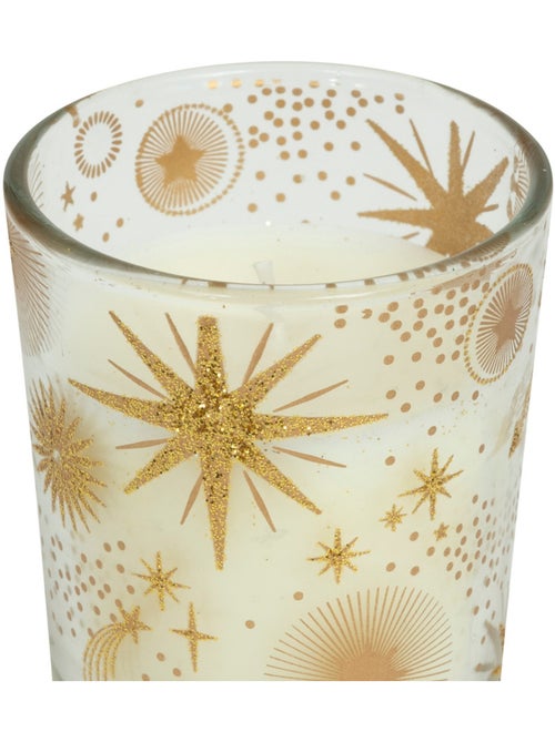 Bougie parfumée 60g encens verre décor étoile - Kiabi