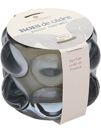 Bougie parfumée 80g pot en verre bombé SKY
