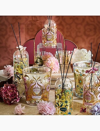 Bougie parfumée 820g pot en verre imprimé ILAN