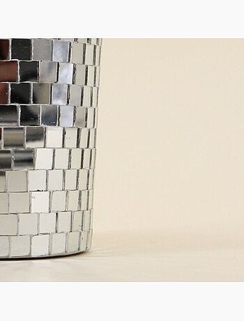 Bougie parfumée à facettes miroir 510g, boite cadeau