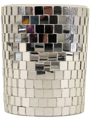 Bougie parfumée à facettes miroir 510g, boite cadeau