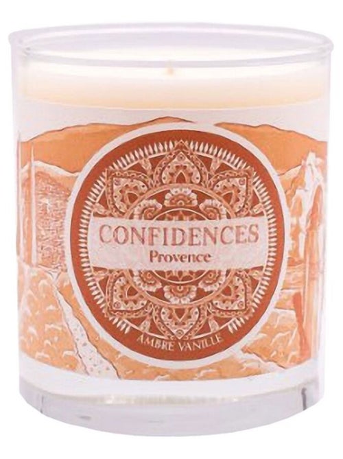 Bougie parfumée ambre vanille  fabriquée en provence 280 gr - Kiabi
