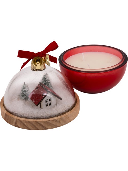 Bougie parfumée boule à neige 130g - Kiabi