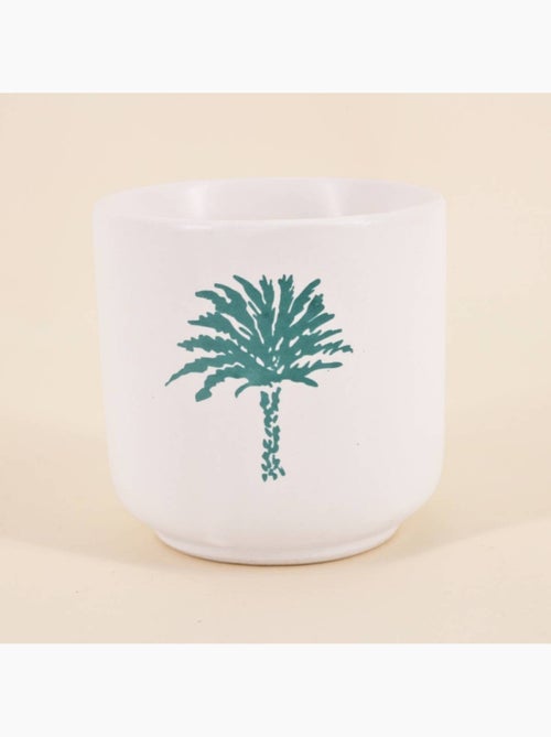 Bougie parfumée céramique 170g, boite cadeau palmier - Kiabi