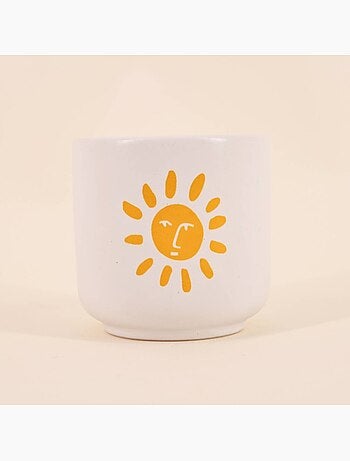 Bougie parfumée céramique 170g, boite cadeau soleil