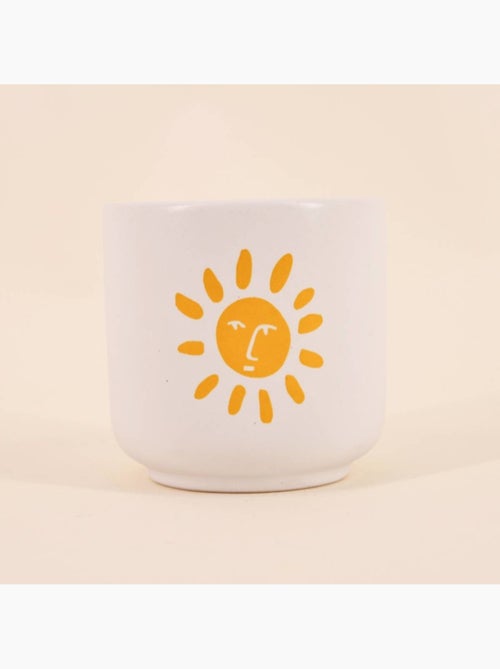 Bougie parfumée céramique 170g, boite cadeau soleil - Kiabi