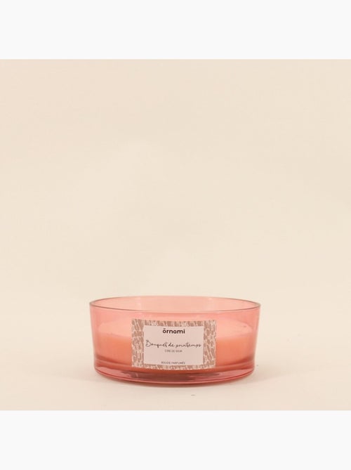 Bougie parfumée cire de soja 4 mèches "bouquet de printemps" 380g - Kiabi