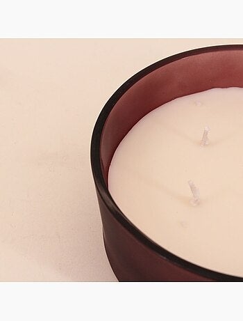 Bougie parfumée cire de soja 4 mèches "hiver boisé" 380g
