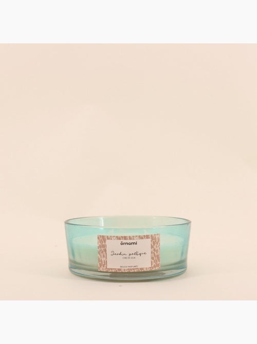 Bougie parfumée cire de soja 4 mèches "jardin poétique" 380g - Kiabi