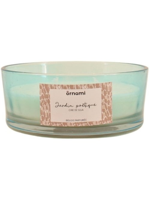 Bougie parfumée cire de soja 4 mèches "jardin poétique" 380g - Kiabi