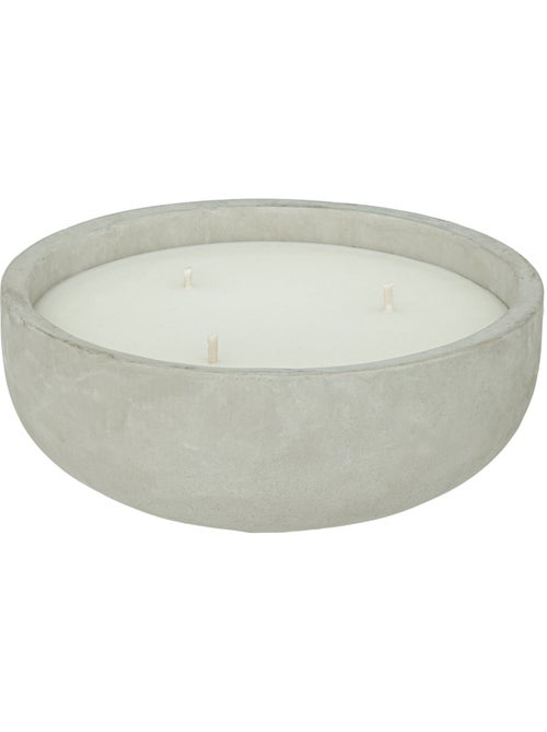 Bougie parfumée citronnelle 3 mèches en ciment ely - Kiabi