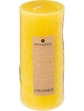Bougie parfumée citronnelle cylindre gravé ODY