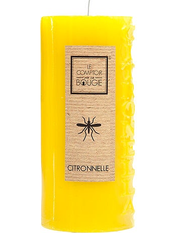 Bougie parfumée citronnelle cylindre gravé ODY