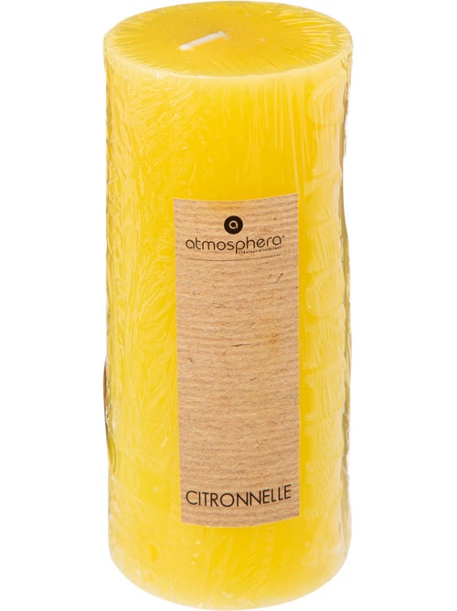 Bougie parfumée citronnelle cylindre gravé ODY - Kiabi
