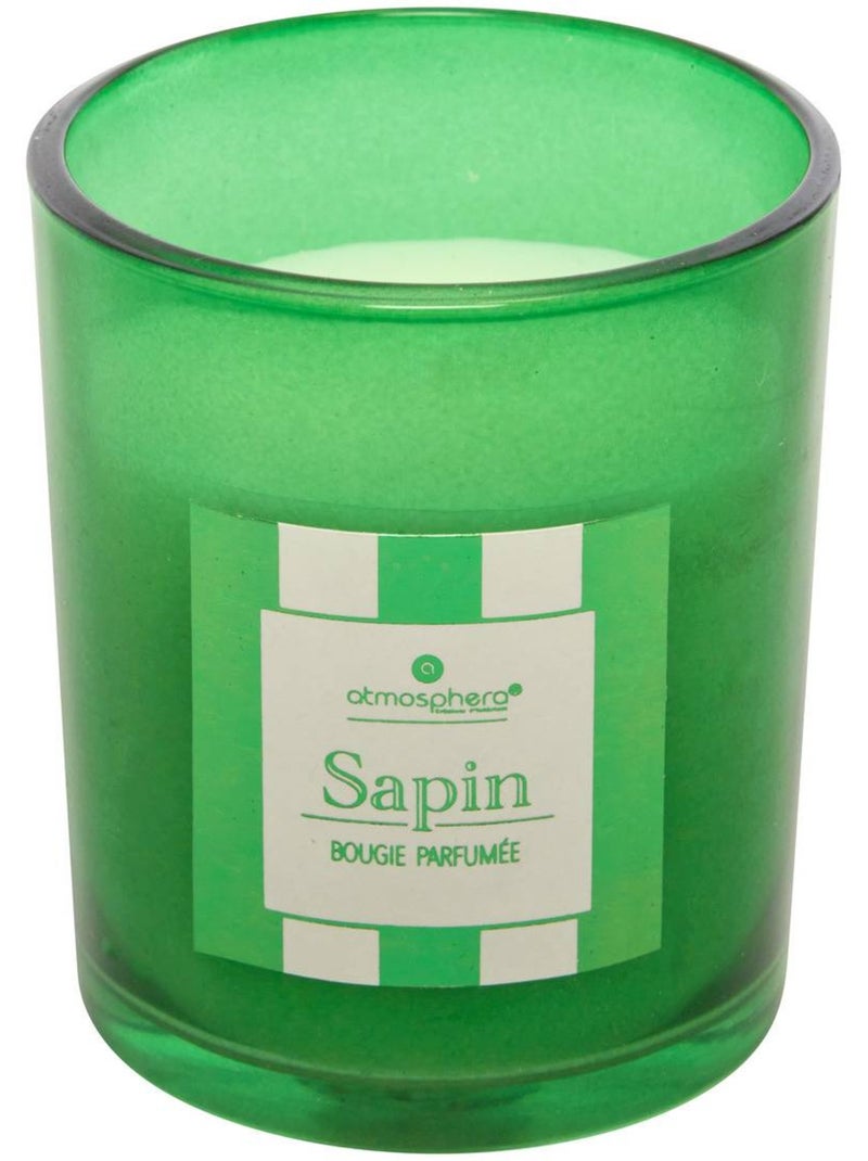 Bougie parfumée cracker 89 gr avec pot en verre rand Multicolore - Kiabi