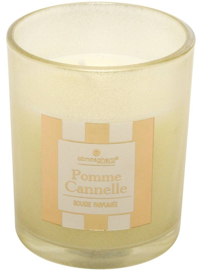 Bougie parfumée cracker 89 gr avec pot en verre rand Multicolore - Kiabi