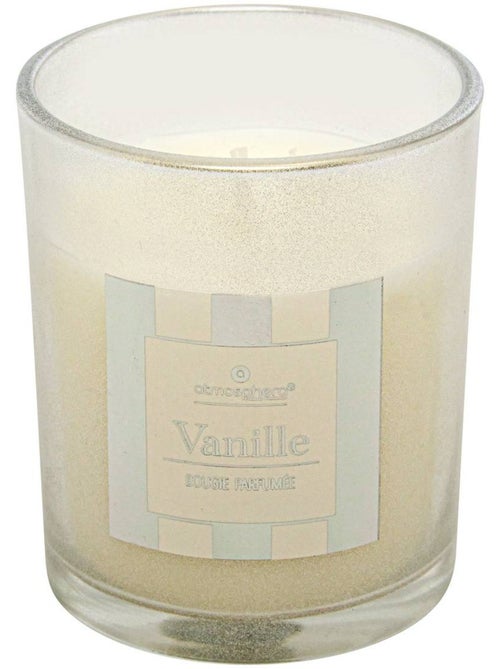 Bougie parfumée cracker 89 gr avec pot en verre rand - Kiabi Bougie parfumée cracker 89 gr avec pot en verre rand - Kiabi