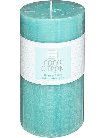 Bougie parfumée cylindre en cire colorée ELEA
