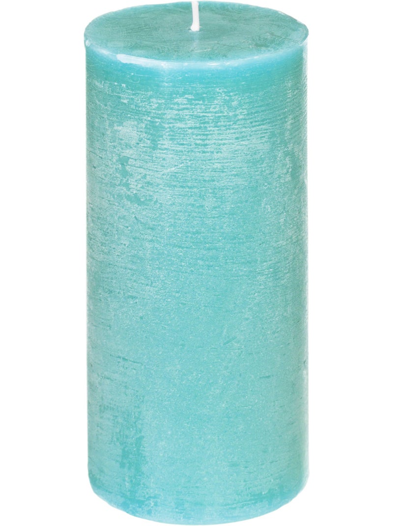 Bougie parfumée cylindre en cire colorée ELEA Bleu clair - Kiabi