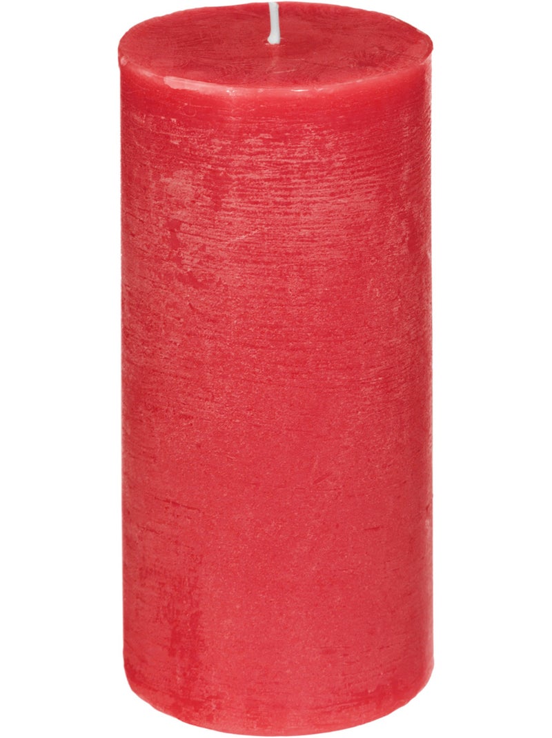 Bougie parfumée cylindre en cire colorée ELEA Rouge - Kiabi