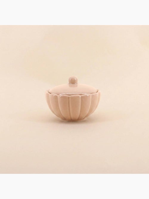 Bougie parfumée en céramique corolle à couvercle 11cm - Kiabi