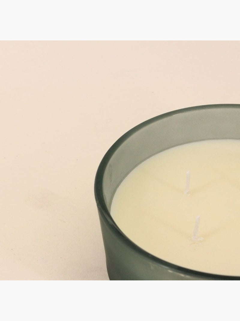 Bougie parfumée en  cire de soja 4 mèches "Balade en forêt" 380gr Vert - Kiabi