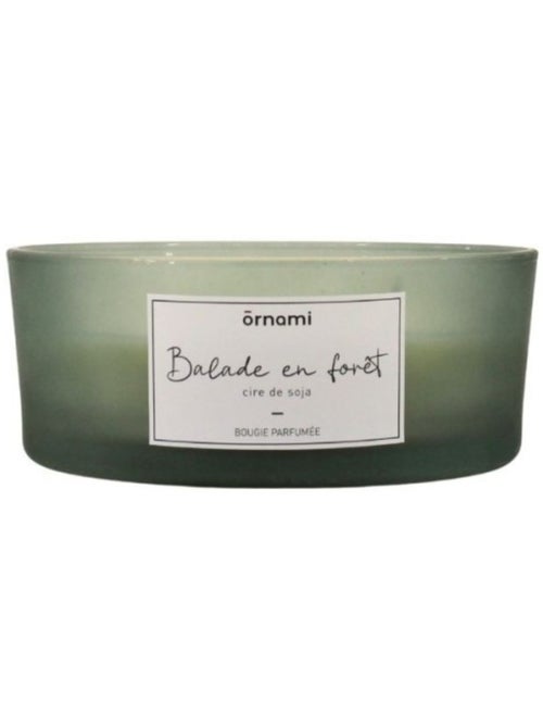 Bougie parfumée en  cire de soja 4 mèches "Balade en forêt" 380gr - Kiabi