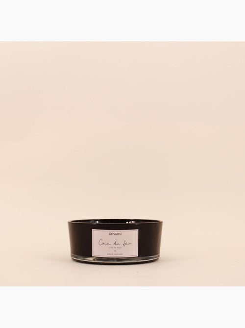 Bougie parfumée en cire de soja 4 mèches "Coin du feu" 380gr - Kiabi