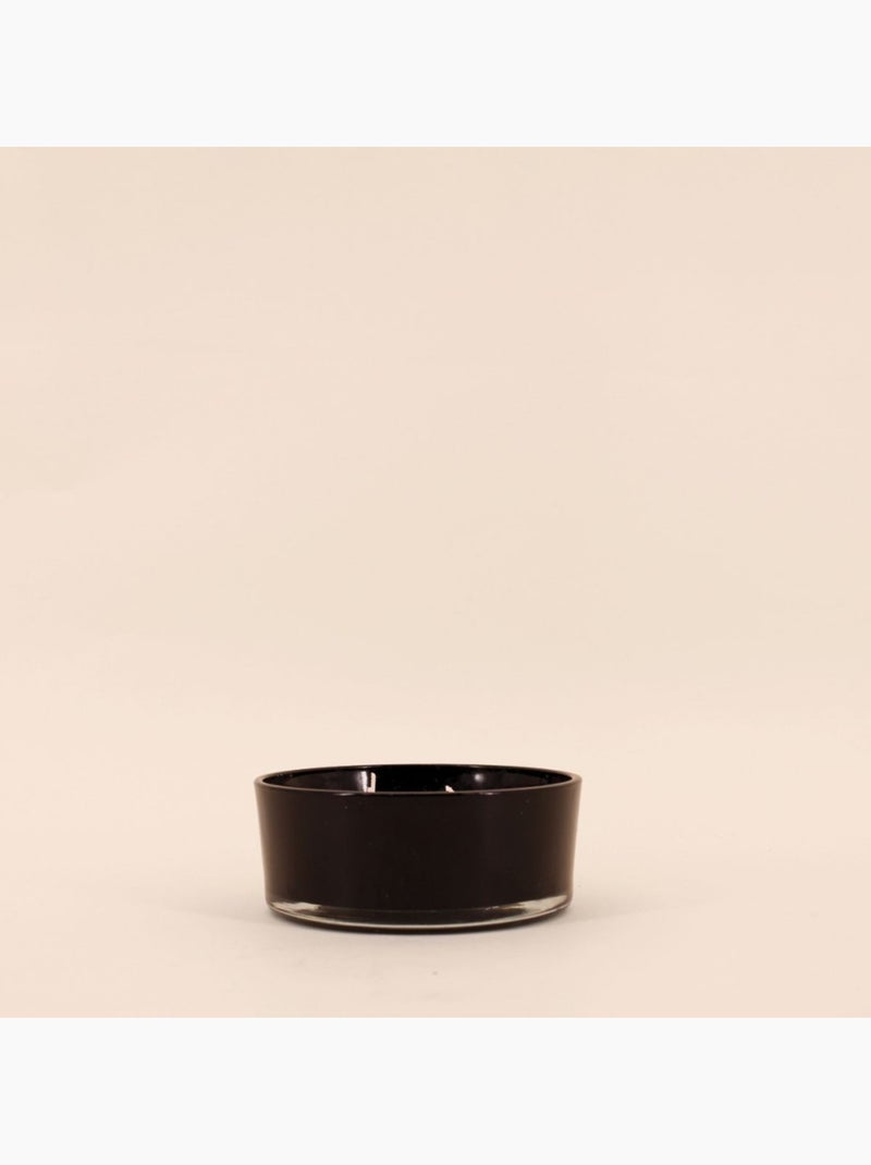 Bougie parfumée en cire de soja 4 mèches "Coin du feu" 380gr Noir - Kiabi