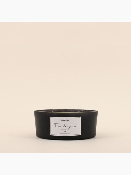 Bougie parfumée en cire de soja 4 mèches " feu de joie" 380g - Kiabi