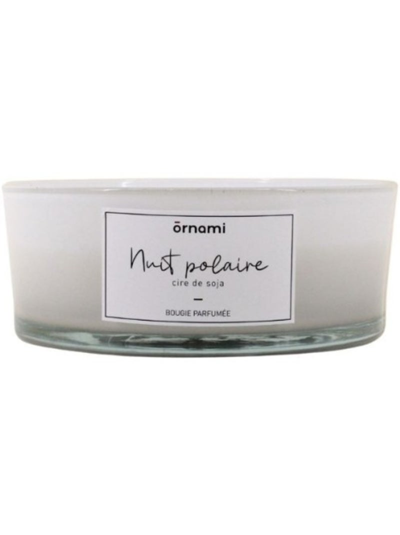 Bougie parfumée en cire de soja 4 mèches "Nuit polaire" 380gr Blanc - Kiabi