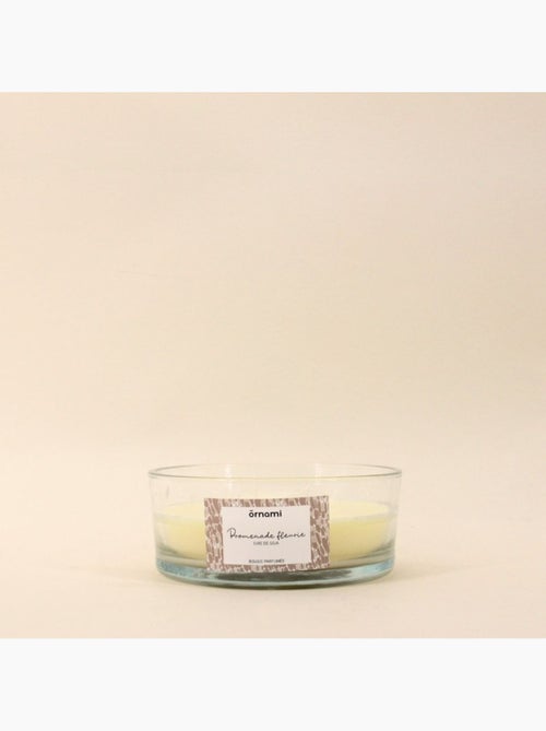 Bougie parfumée en cire de soja 4 mèches "Promenade fleurie" 380gr - Kiabi