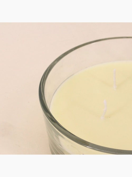 Bougie parfumée en cire de soja 4 mèches "Promenade fleurie" 380gr - Kiabi