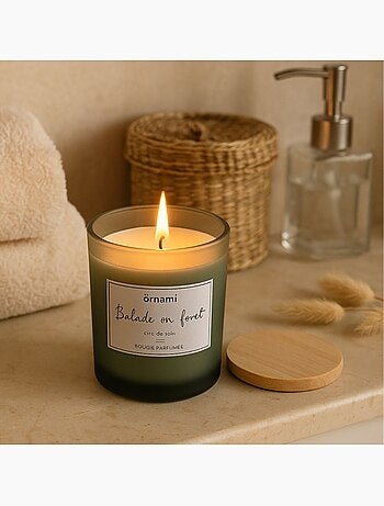 Bougie parfumée en cire de soja "balade en forêt" 280g