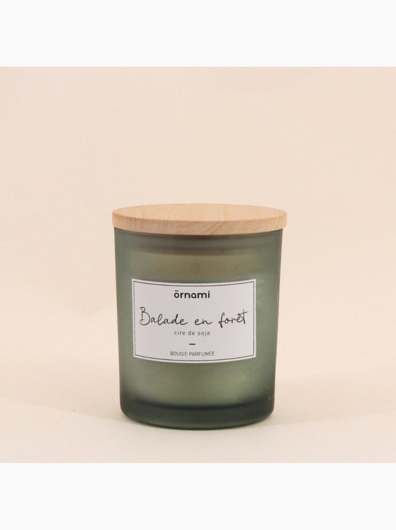 Bougie parfumée en cire de soja "balade en forêt" 280g Vert - Kiabi